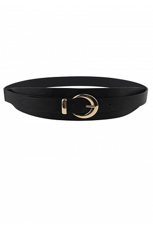 BÄLTE MED HALVRUNDT SPÄNNE – 3,3 CM