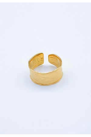 HAMRAD JUSTERBAR RING I GULDTON