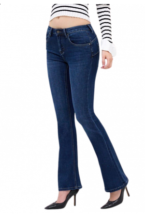 BOOTCUT JEANS MED RUMPLYFTANDE EFFEKT