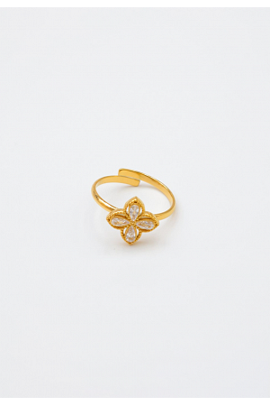 BLOMFORMAD RING I STÅL