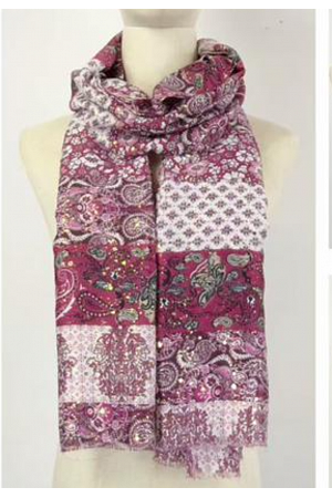 PATCHWORK PAISLEY SCARF