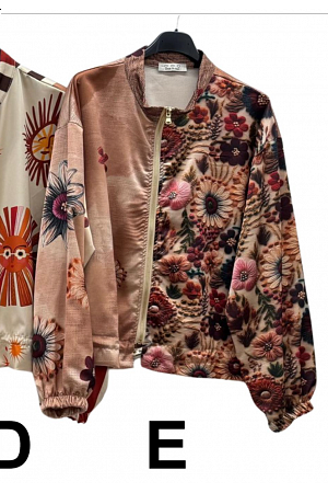 SATINBOMBER MED MÖNSTER