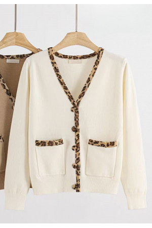 LEO-KANTAD CARDIGAN MED KNAPPAR