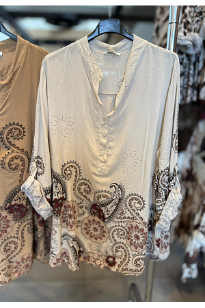 BLUS MED PAISLEY MÖNSTER