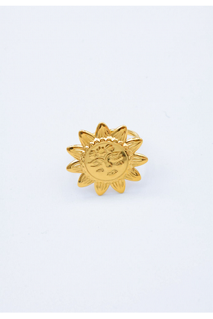 JUSTERBAR RING MED SOLMOTIV