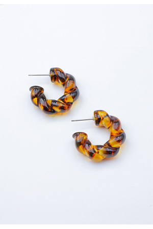 LEOPARDMÖNSTRADE SNURRADE HOOPS