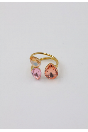 JUSTERBAR RING MED STENAR