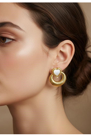 HJÄRTFORMAD ÖRHÄNGE