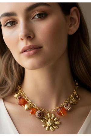 HALSBAND MED HÄNGANDE DETALJER