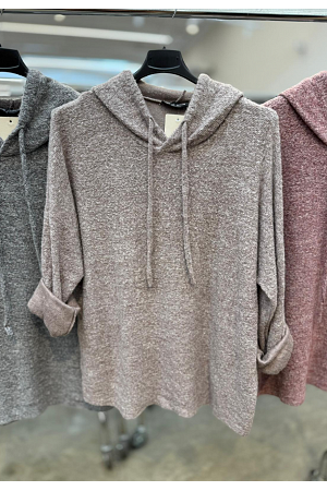 MJUK STICKAD HOODIE