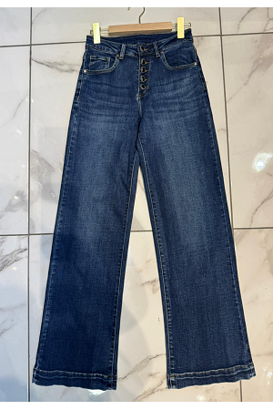 JEANS MED KNAPPFRONT