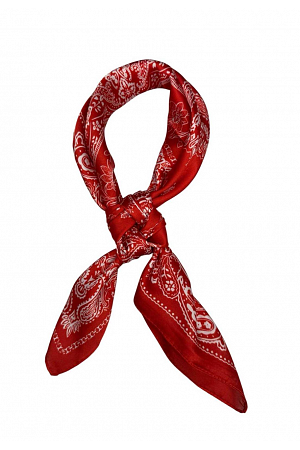 MÖNSTRAD SCARF MED SILKESKÄNSLA