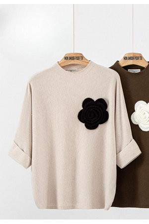 STICKAD TOPP MED STOR ROSDETALJ MIXAT PACK