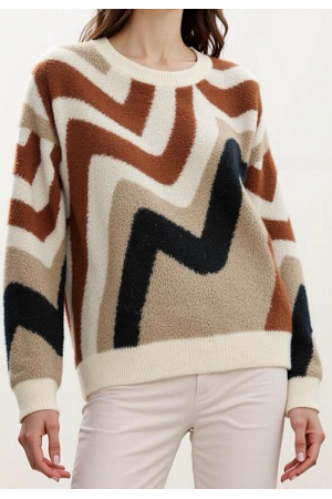 MÖNSTRAD TRÖJA MED ZIGZAG - MIXAT PACK