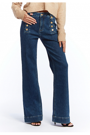 WIDE LEG KNAPPJEANS – STILREN & TRENDIG