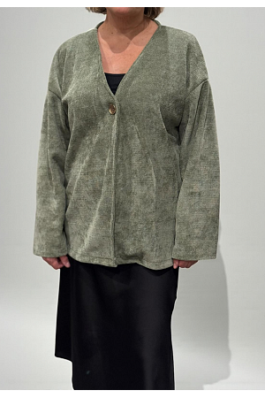 MYSIG CARDIGAN MED GULDKNAPP