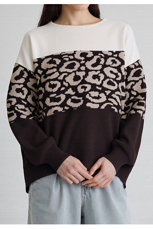 LEOMÖNSTRAD STICKAD TRÖJA - MIXAT PACK