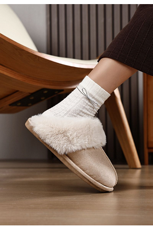 MYSIG FLUFFTOFFLA MED FODER