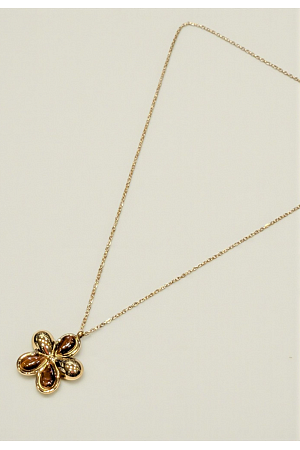 BLOMFORMAT HALSBAND I GULD