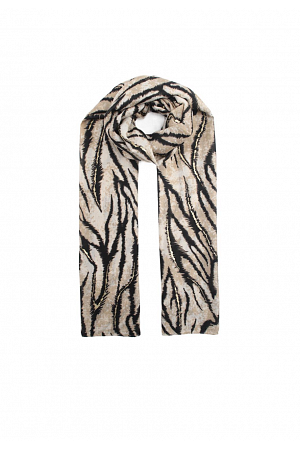 TIGERMÖNSTRAD SCARF I VISKOS