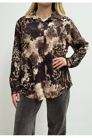 MÖNSTRAD VISKOSBLUS