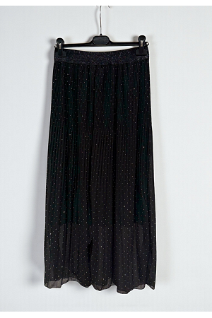 PLISSERAD KJOL MED GLITTER & RESÅRLINNING