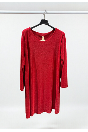 GLITTRANDE FESTKLÄNNING MED 3/4-ÄRM