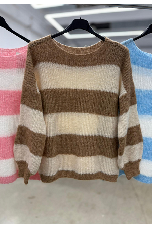 STICKAD RANDIG TRÖJA