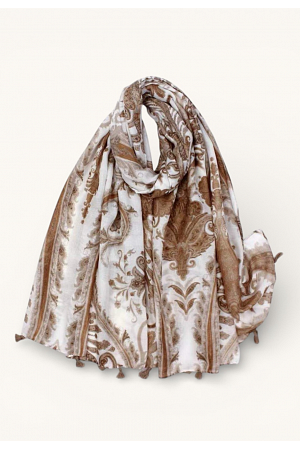 PAISLEYSCARF MED DEKORATIVA TOFSAR