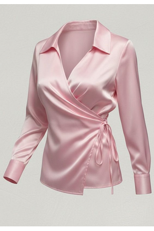 OMLOTTBLUS MED SATINKÄNSLA