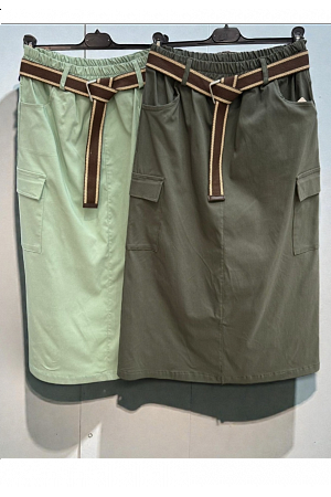 VADLÅNG MAGISK KJOL MED BÄLTE