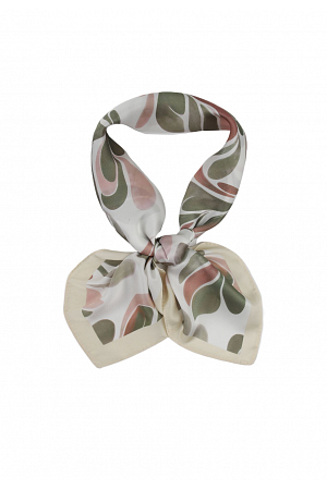 ABSTRAKT MÖNSTRAD HALSDUK – SILKESKÄNSLA