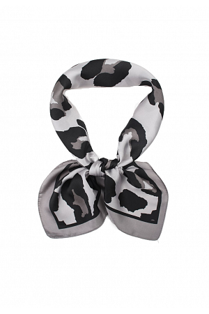 LEOPARDMÖNSTRAD HALSDUK – MED KONTRASTBÅRD