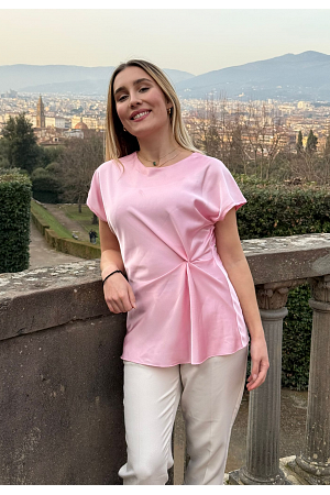 SATINTOPP MED DRAPERING