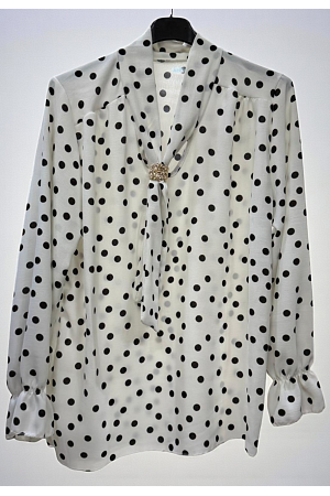 PRICKIG BLUS MED "SLIPS" OCH AVTAGBAR METALLKNUT