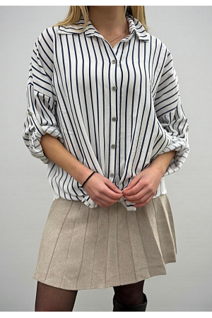 RANDIG SKJORTA MED KNYT