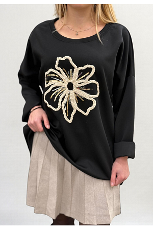 TRÖJA MED 3D-BLOMMA