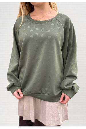 TRÖJA MED HJÄRTMÖNSTER