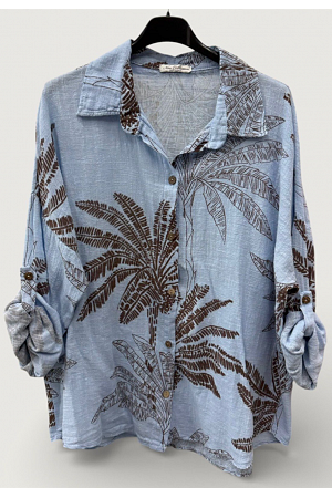 PALMSKJORTA I BOMULL