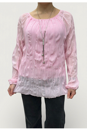 BLUS MED MEDFÖLJANDE HALSBAND