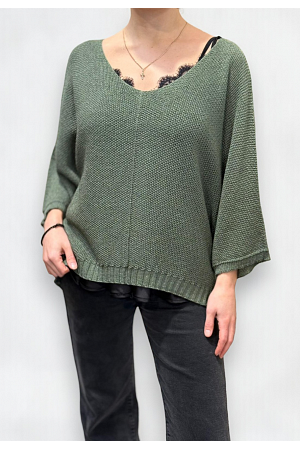 V-RINGAD STICKAD TOPP