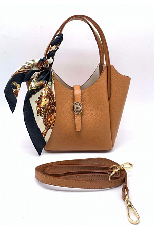 ELEGANT MINI TOTE I ÄKTA LÄDER