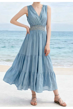 ÄRMLÖS MAXIKLÄNNING (mixat pack)