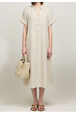 LÅNG KLÄNNING I LINNEMIX (mixat pack)