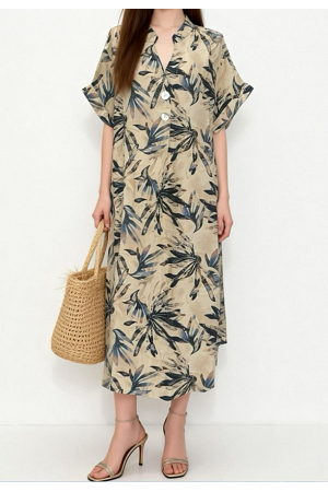 MÖNSTRAD MAXIKLÄNNING (mixat pack)