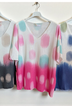 SOMMARFRÄSCH MÖNSTRAD T-SHIRT