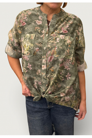 BLOMMIG BLUS I TENCEL