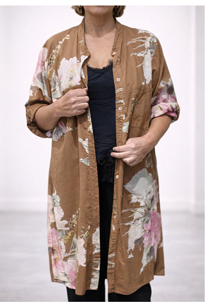 BLOMMIG LÅNGSKJORTA