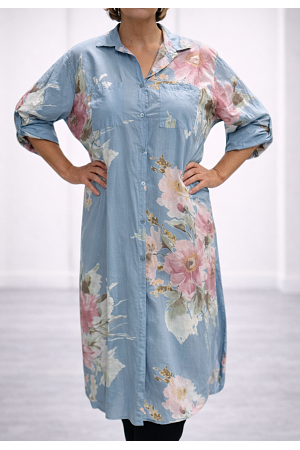 LÅNG SKJORTKLÄNNING