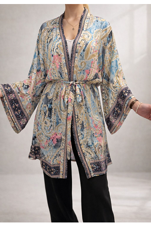 MÖNSTRAD SILKESKIMONO